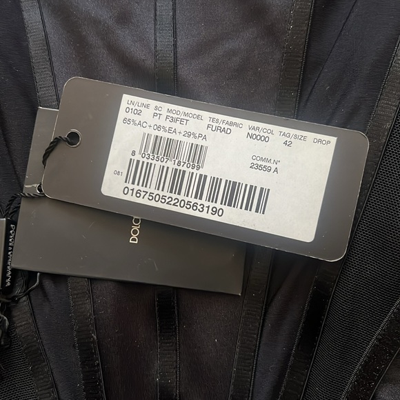 Dolce and Gabbana body suit black silk - Picture 9 of 9